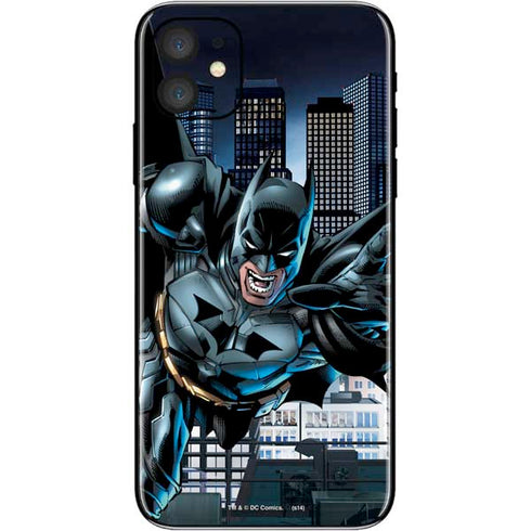 DC Comics Batman Dark Knight Comic Art Action Pose iPhone 11 Skin